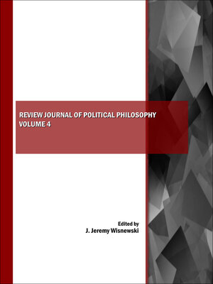 cover image of Review Journal of Political Philosophy, Volume 4